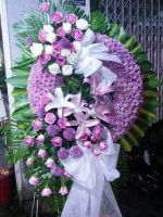 HV219 Mẫu vòng hoa tang lễ thị trấn Mèo Vạc Hà Giang