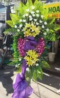 HV231 Giá vòng hoa viếng đám tang xã Phù Vân Phủ Lý Hà Nam
