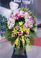 HV200 Vòng hoa viếng đám ma phường Lê Hồng Phong Phủ Lý Hà Nam