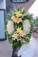HV202 Mẫu vòng hoa tang lễ thị trấn Kinh Cùng Phụng Hiệp Hậu Giang