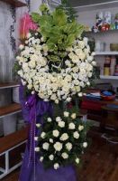 HV207 Vòng hoa cườm đám tang huyện Diên Khánh Khánh Hòa
