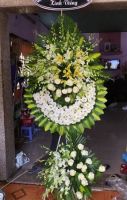 HV229 Vòng hoa tươi đám tang xã Ninh An Ninh Hòa Khánh Hòa