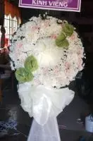 HV226 Vòng hoa viếng đám tang phường Phước Hải Nha Trang Khánh Hòa