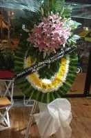 HV210 Lẵng hoa đi đám tang thị trấn Nậm Nhùn Lai Châu
