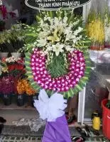 HV236 Giá vòng hoa tang lễ xã Đại Lào Bảo Lộc Lâm Đồng