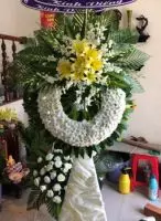 HV237 Vòng hoa cườm đám tang phường Lộc Tiến Bảo Lộc Lâm Đồng