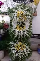 HV240 Lẵng hoa viếng đám tang thành phố Bắc Giang