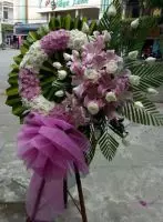 HV221 Vòng hoa phúng điếu phường Bãi Bông Phổ Yên Thái Nguyên