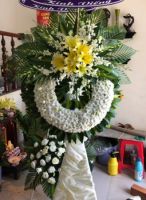 HV237 Lẵng hoa viếng đám tang phường 7 Quận 10