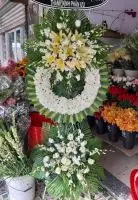HV241 Vòng hoa viếng đám tang phường Hưng Long Phan Thiết Bình Thuận